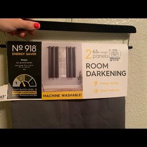 Brand new room darkening curtains